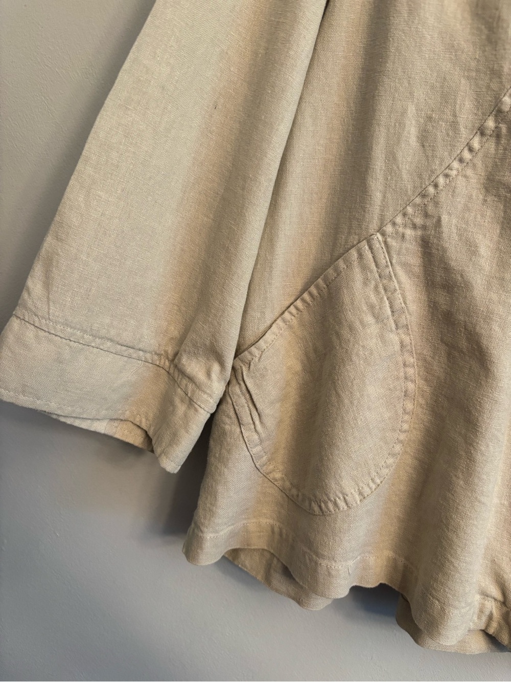Coldwater Creek Cream Hooded Jacket - Picture 2 of 6